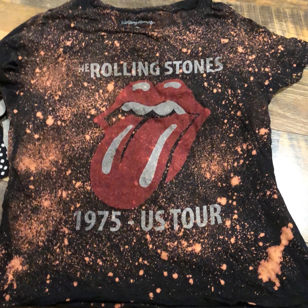 COPY - rolling stones acid wash shirt